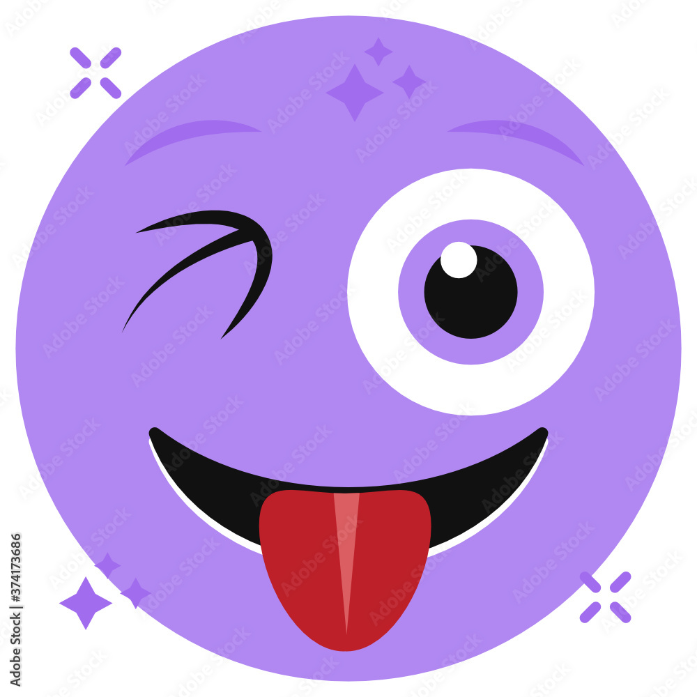 Design of eyes closed and tongue out emoji, stuck out tongue editable cute emotag
Design of eyes closed and tongue out emoji, stuck out tongue editable cute emotag