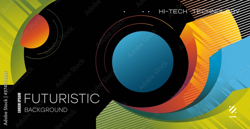 Obraz premium Abstract colorfull background. Abstract colorfull background in abstract style on black background.