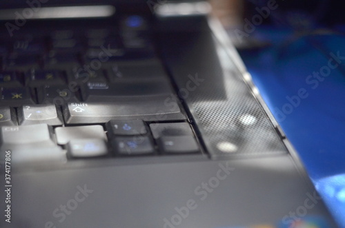Wallpaper Mural Photo of laptop keyboard under sunlight Torontodigital.ca
