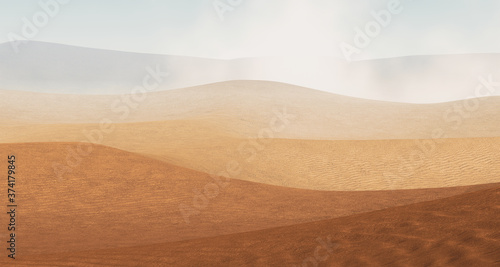 Εκτύπωση καμβά Sahara desert with sandstorm