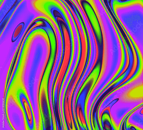 Abstract pixelated background with flickers and datamoshing effect.