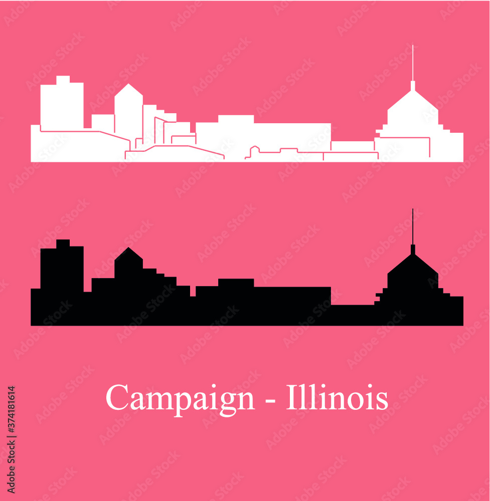Naklejka premium Campaign, Illinois