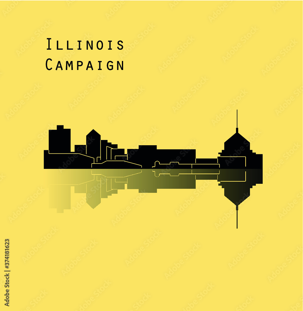 Naklejka premium Campaign, Illinois