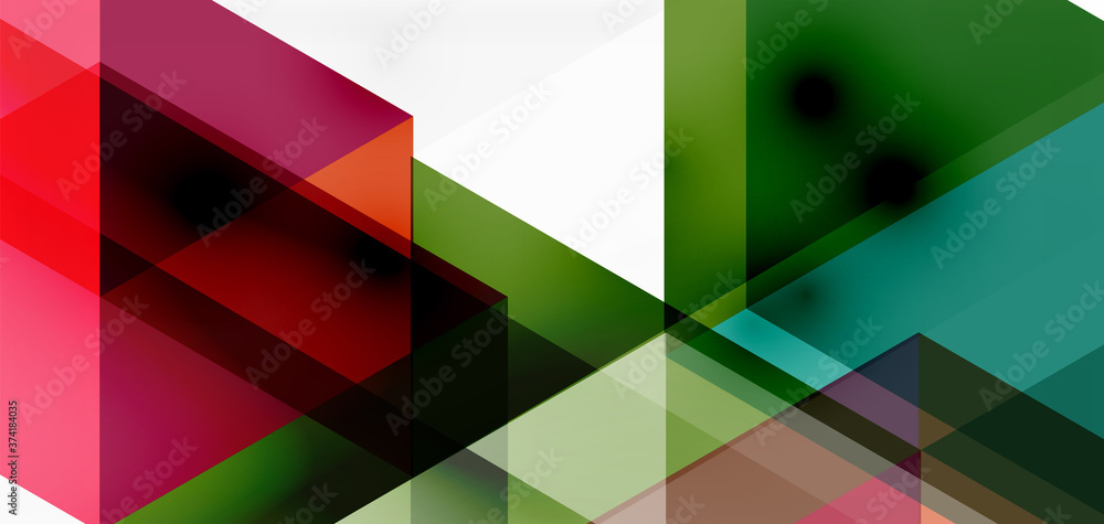 Geometric abstract background, mosaic triangle and hexagon shapes. Trendy abstract layout template for business or technology presentation, internet poster or web brochure cover, wallpaper Geometric abstract background, mosaic triangle and hexagon shapes. Trendy abstract layout template for business or technology presentation, internet poster or web brochure cover, wallpaper