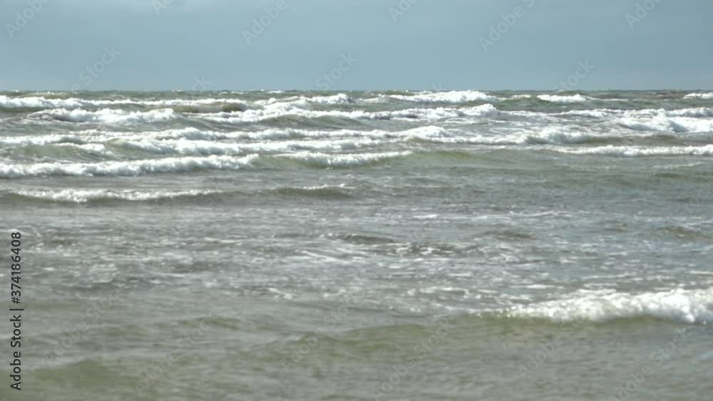 Beautiful sea waves on a sunny day Beautiful sea waves on a sunny day
