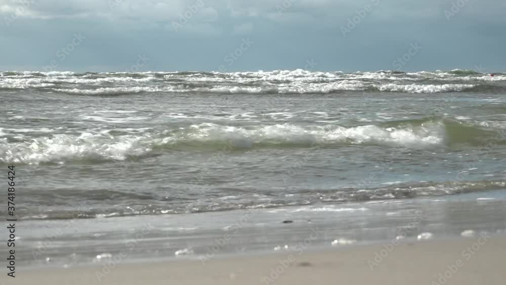 Beautiful sea waves on a sunny day Beautiful sea waves on a sunny day