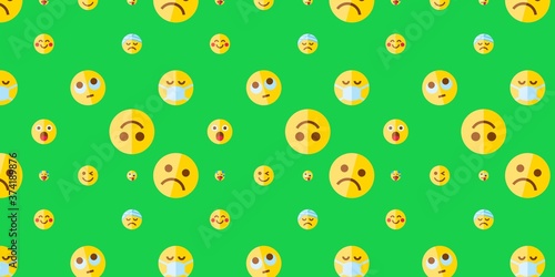 green emoji background
