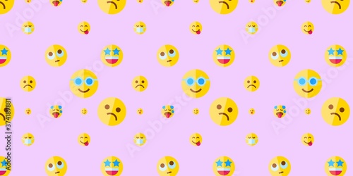 cute emoji background