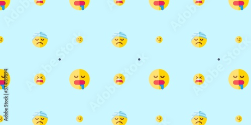 blue emoji wallpaper