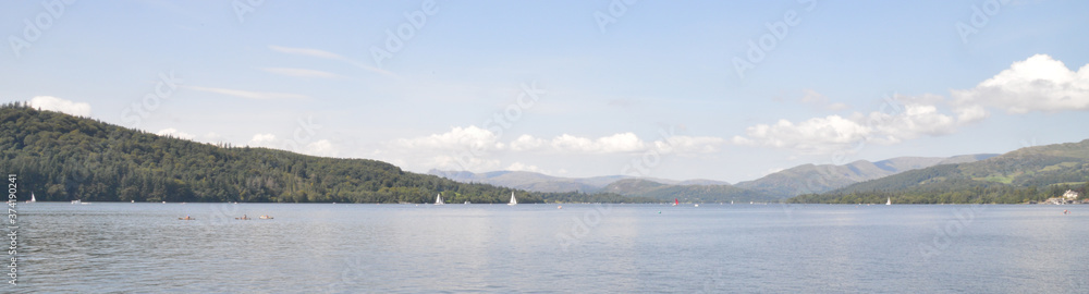 Cruise from Windermere to Ambleside in the Lake District, Cumbria, England, UK