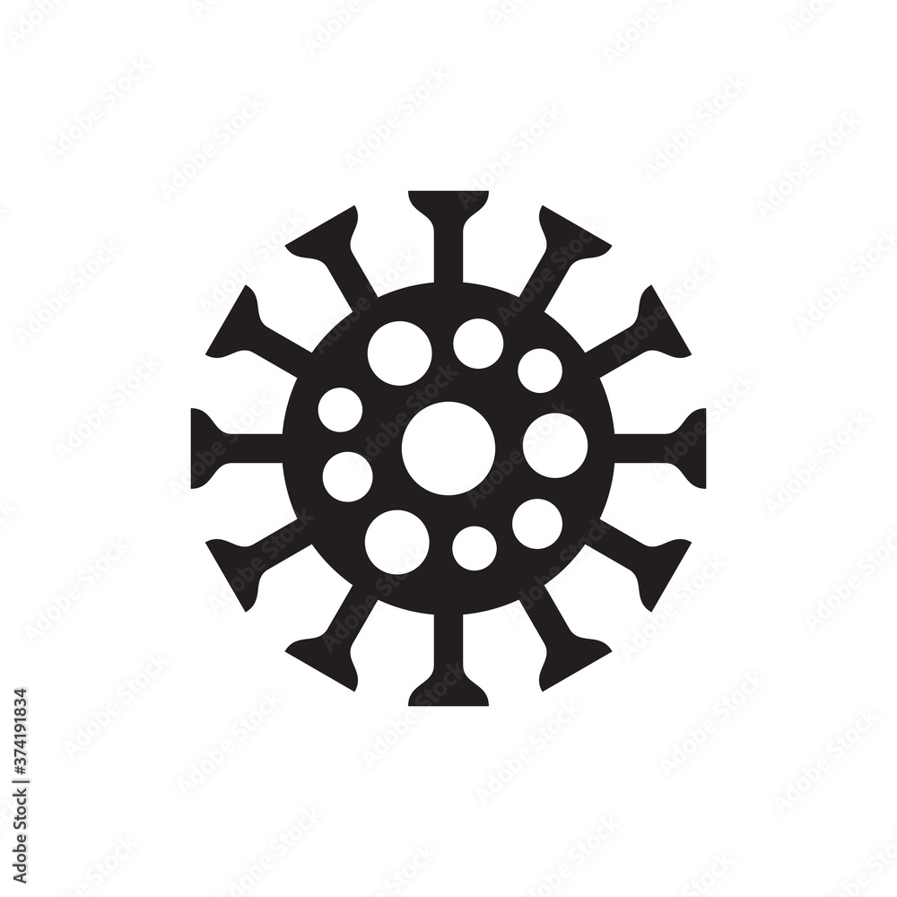 Corona virus icon design. Bacterium concept sign. Microbe vector symbol. Covid-19. Corona virus icon design. Bacterium concept sign. Microbe vector symbol. Covid-19.