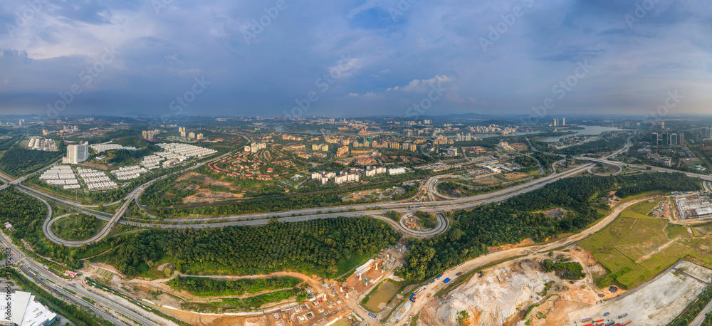 Aerial Panorama_Kuala Lumpur_Malaysia_Cyberjaya (East View)