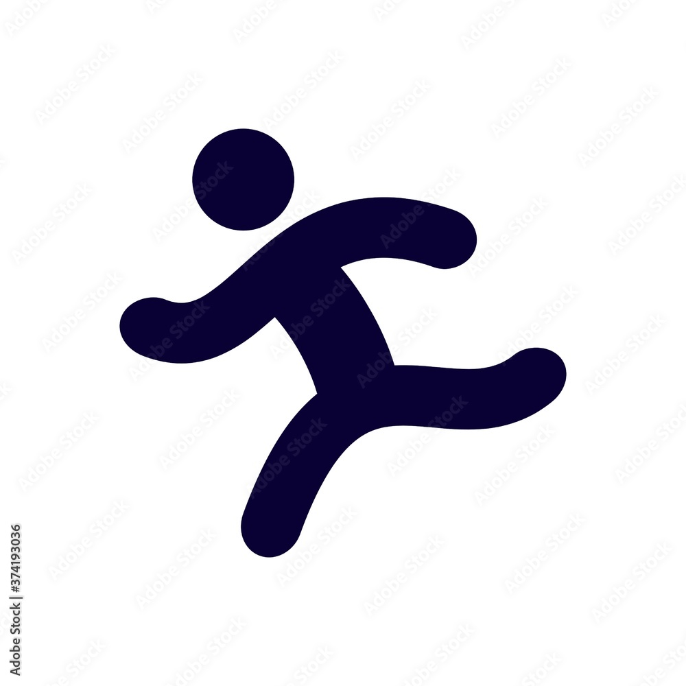 person running icon symbol sign person running icon symbol sign