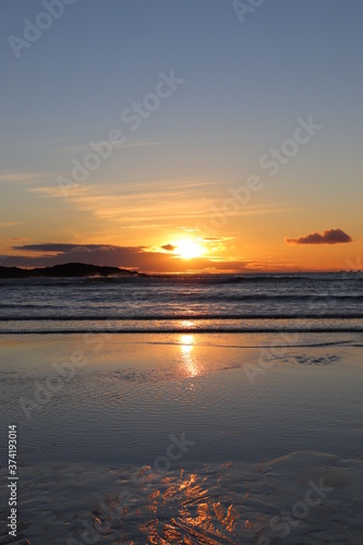 sunset at the beach, Hosta, North Uist, Hebrides, Scotland