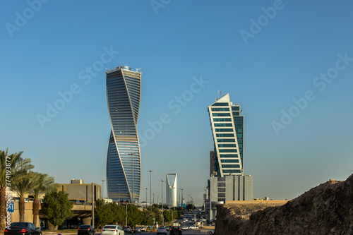 Riyadh - Saudi Arabia - Downtown - King Fahd Road - the most prominent landmarks in Riyadh photo