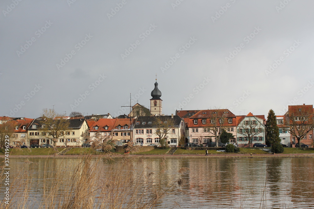 city shape of marktheidenfeld in winter city shape of marktheidenfeld in winter