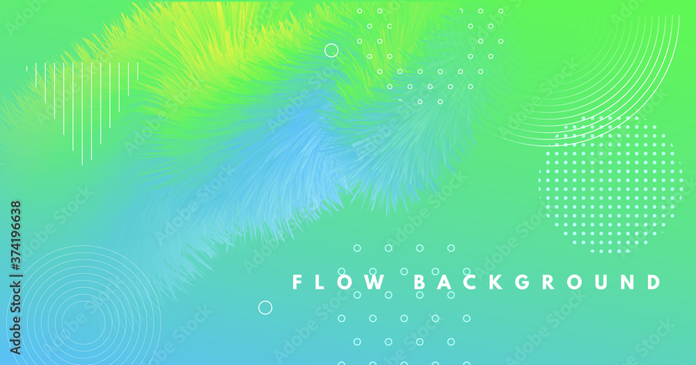 Graphic Fluid. Flow Gradient Concept. Color 