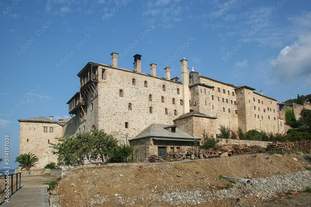 Xenophon monastery on the holy Mount Athos. Greece Xenophon monastery on the holy Mount Athos. Greece