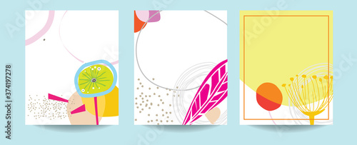 Scandinavian art and graphic design templates