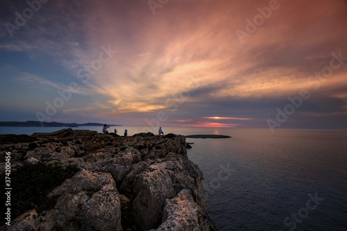 Cuadro en lienzo minorca tramonto