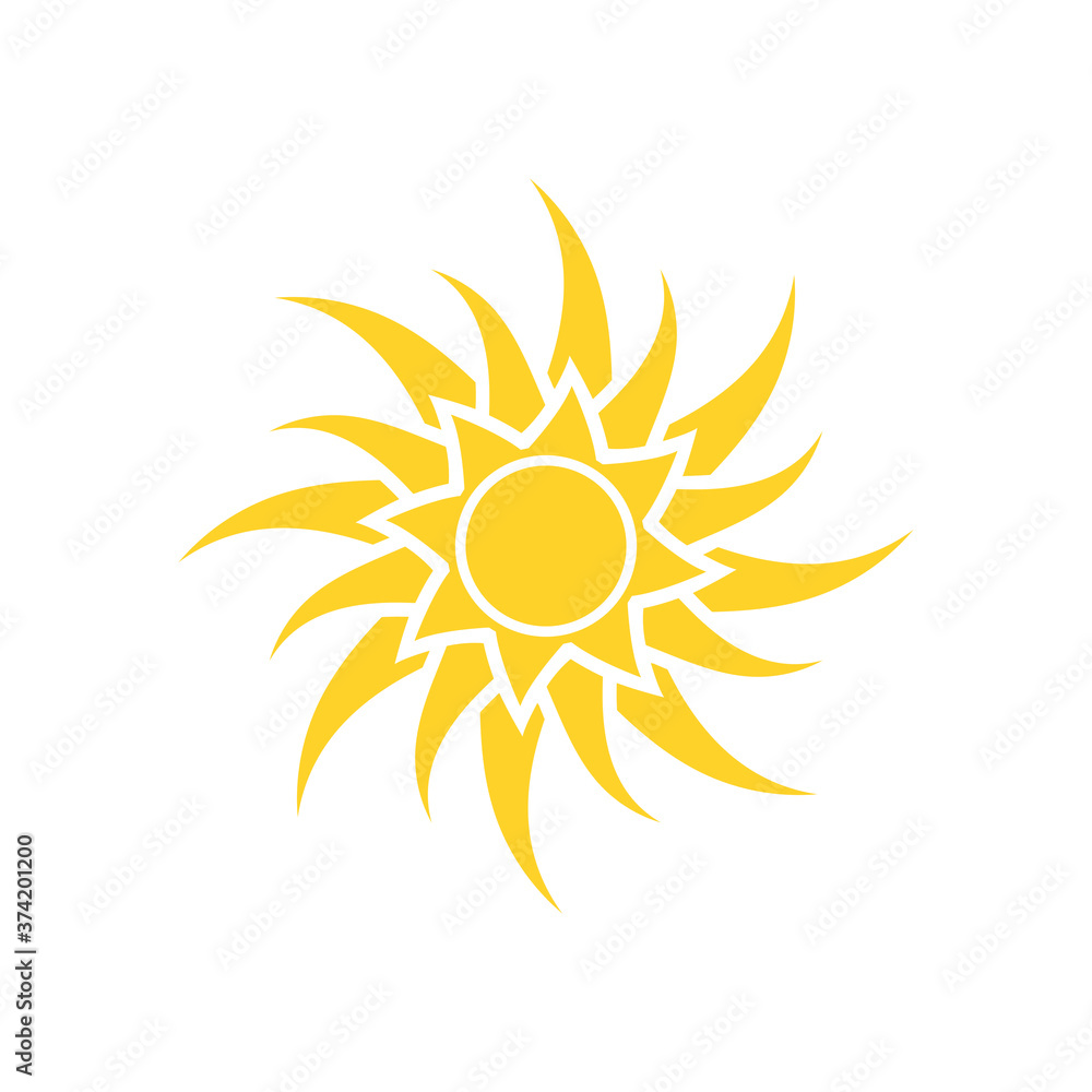 Sun icon illustration Sun icon illustration