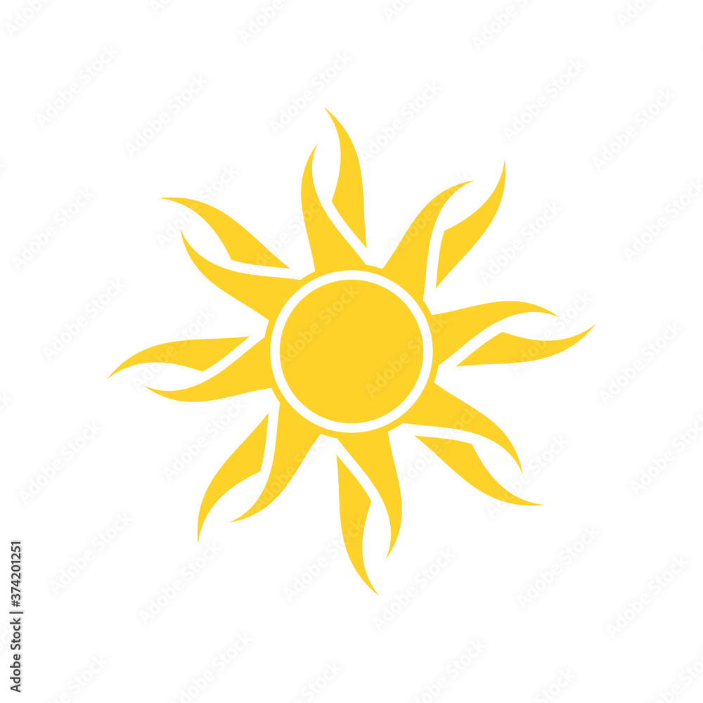 Sun icon illustration Sun icon illustration