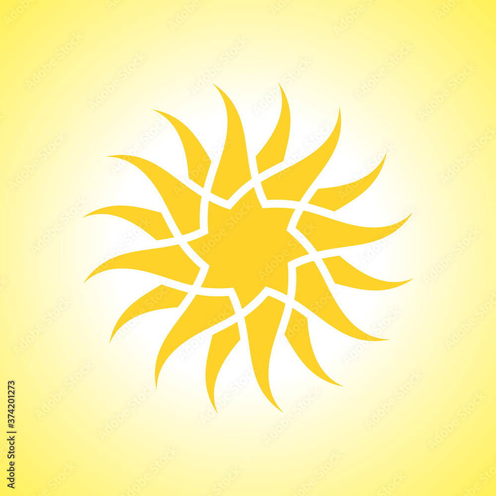 Sun icon illustration Sun icon illustration