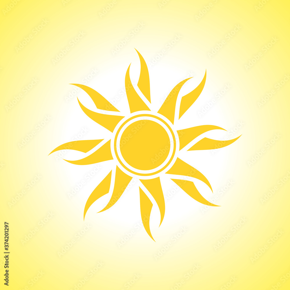 Sun icon illustration