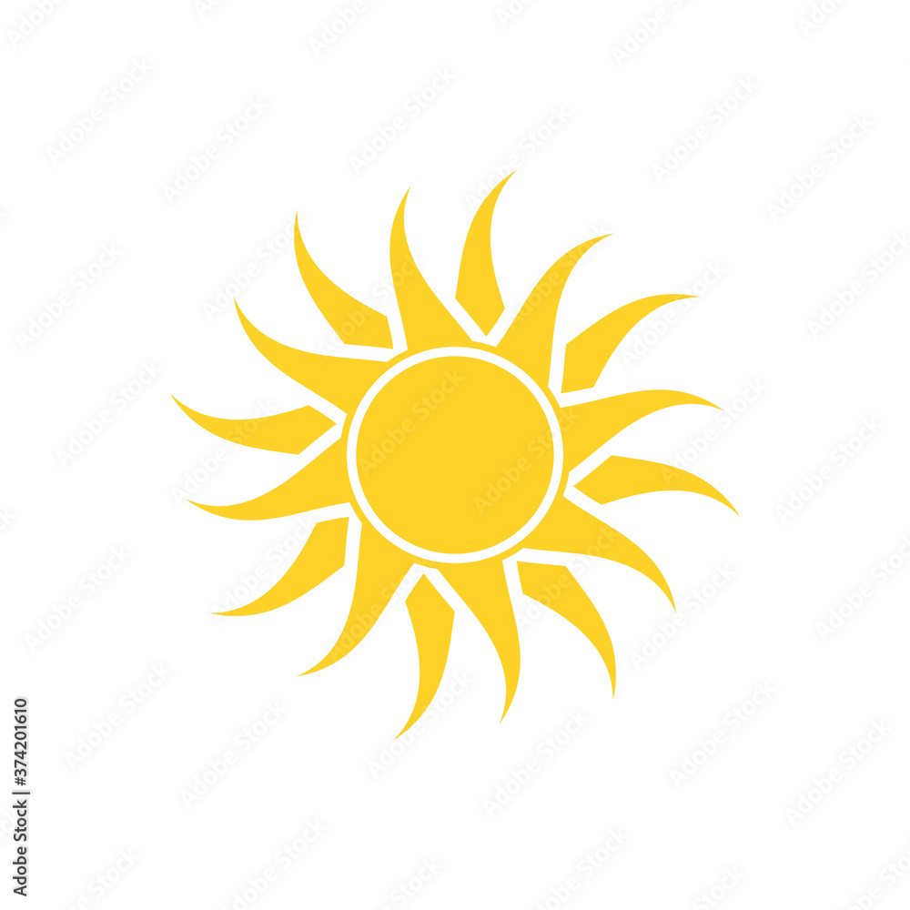 Sun icon illustration Sun icon illustration