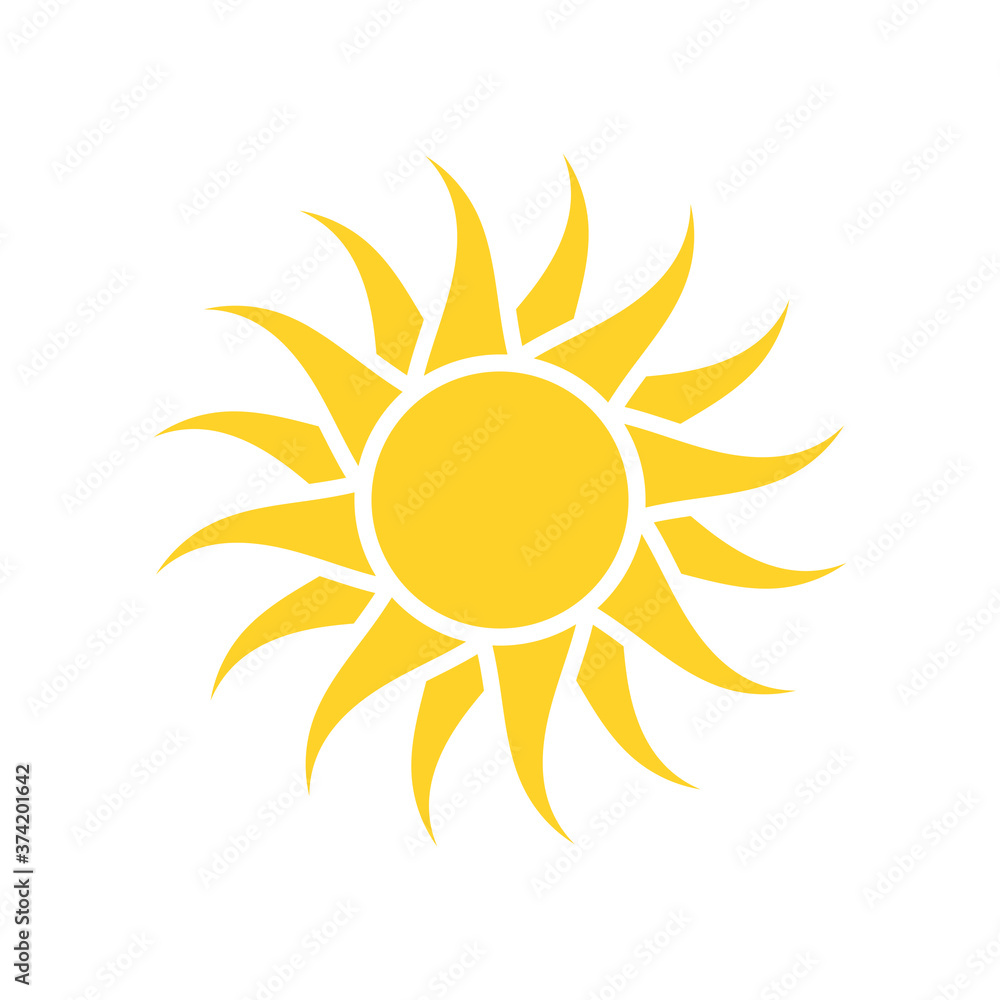 Sun icon illustration Sun icon illustration