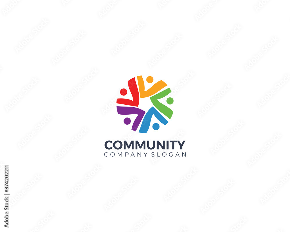 community concept group of people vector design template community concept group of people vector design template