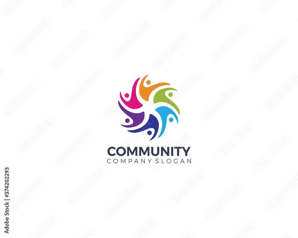 community concept group of people vector design template community concept group of people vector design template