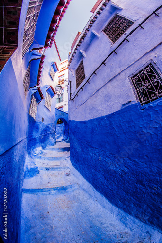 Blue houses at Chefchaouen, Morocco © Gabriel
