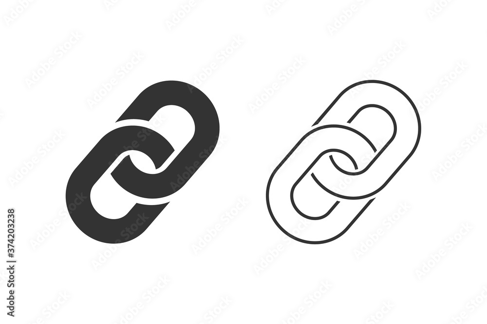 Link Symbol Line Icon Set Vector Link Symbol Line Icon Set Vector