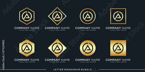 creative abstract monogram initial c, logo design vector template