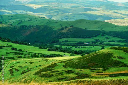 Usual rural landscape in Wales 