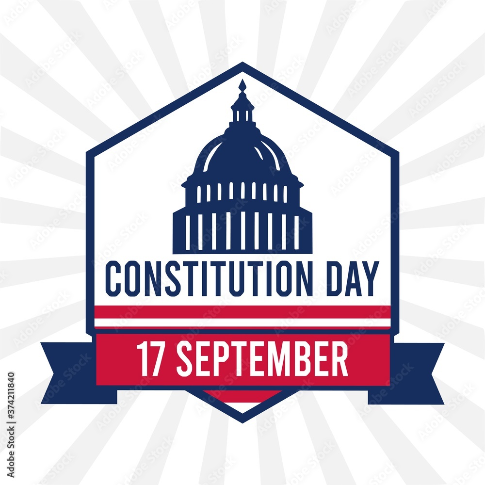Constitution Day Vector Illustration