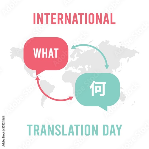 International Translation Day Vector Illustration