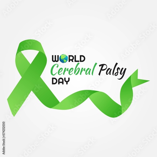 world cerebral palsy day vector illustration