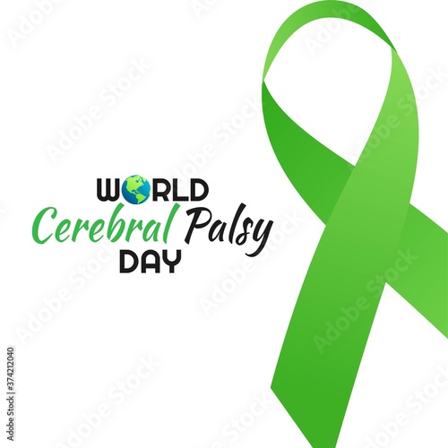 world cerebral palsy day vector illustration