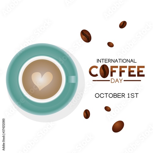 International Coffee Day Vector Illustration