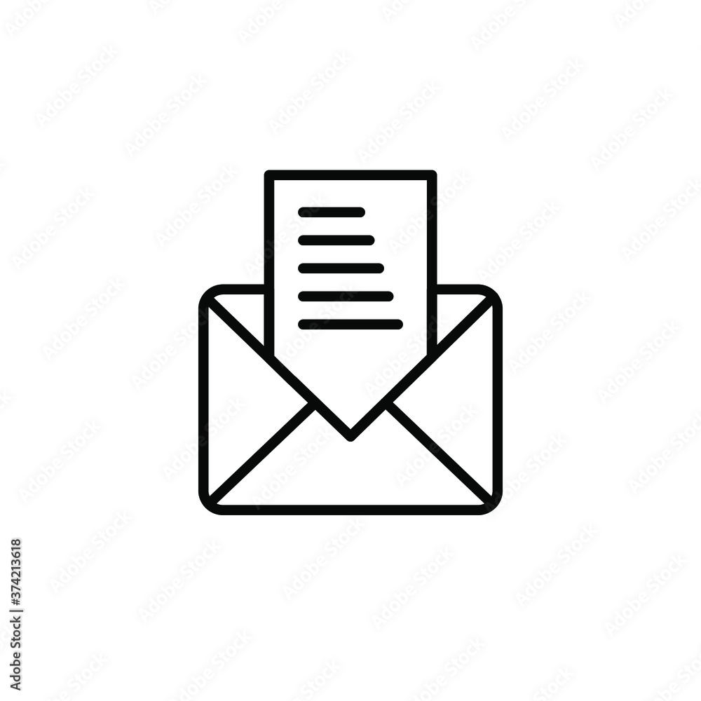 Message and envelope icon vector collection Message and envelope icon vector collection