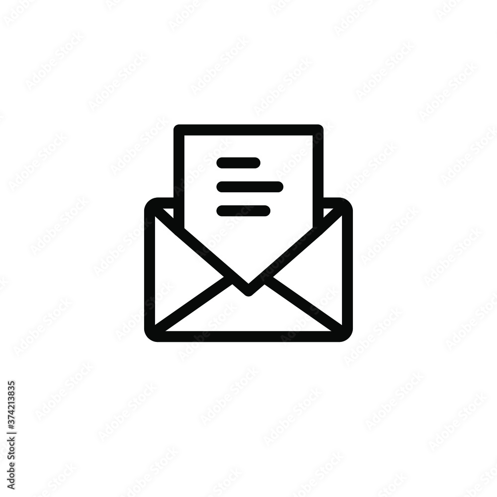 Message and envelope icon vector collection Message and envelope icon vector collection