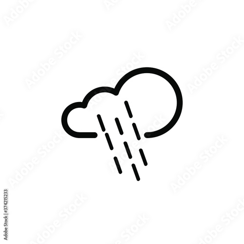 Rain Icon. Raining Symbol. Cloud with rain icon vector