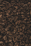 Macro close up picture of Raw Cacao nibs
