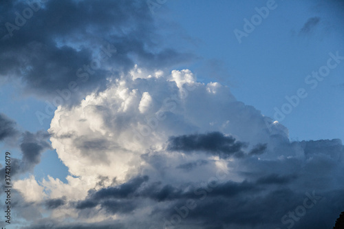 Sunset cloudy sky texture background