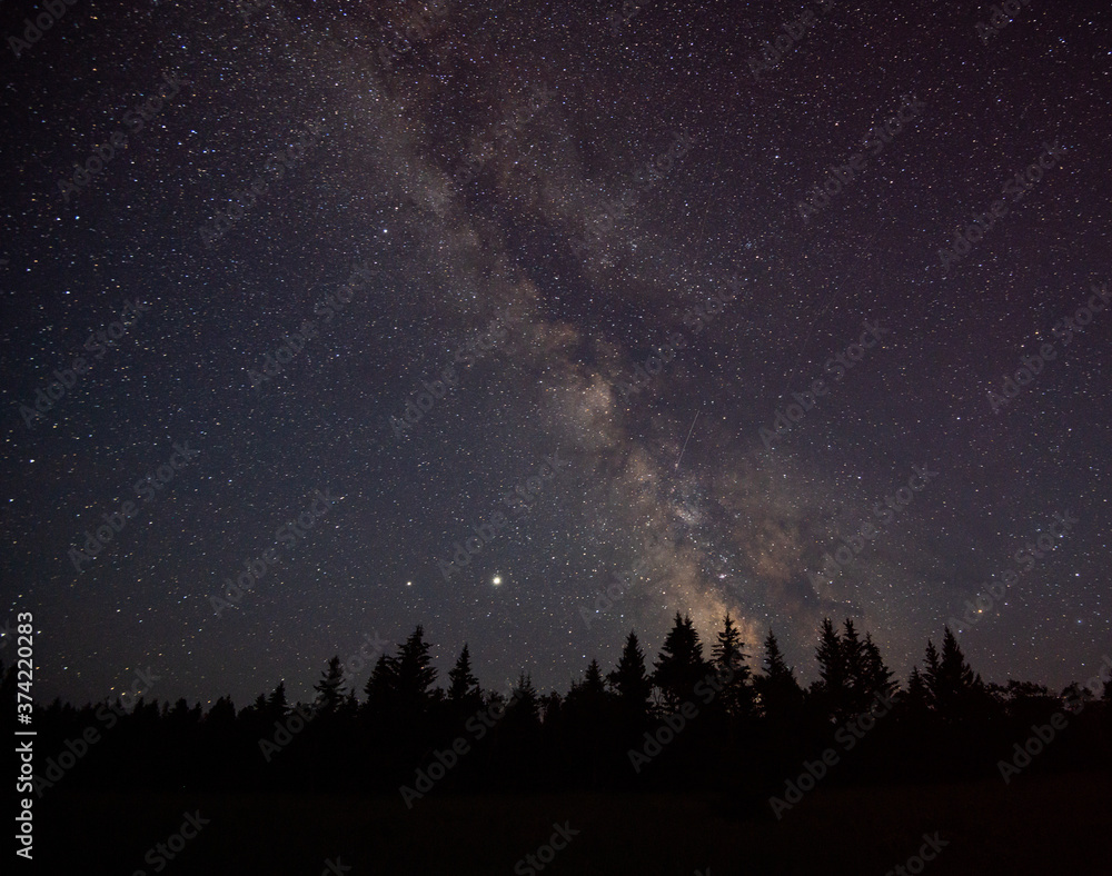 Night sky in a dark sky preserve