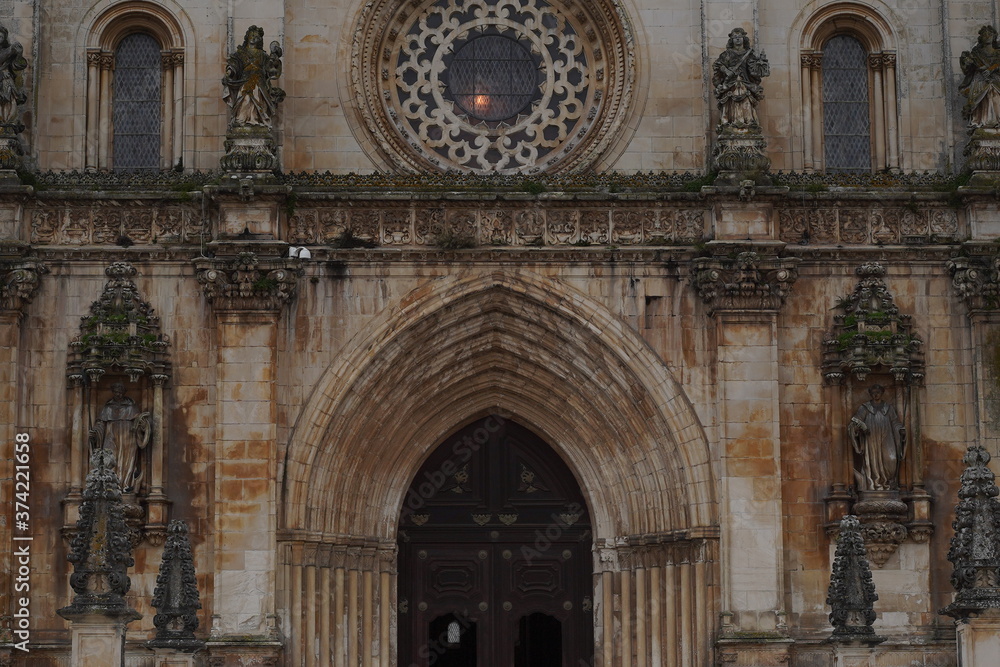 Alcobaca,  Monastery in Portugal.. UNESCO World Heritage Site.