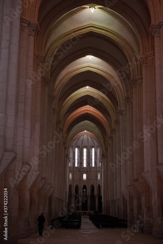 Abbey in Alcobaca, Monastery in Portugal.. UNESCO World Heritage Site.