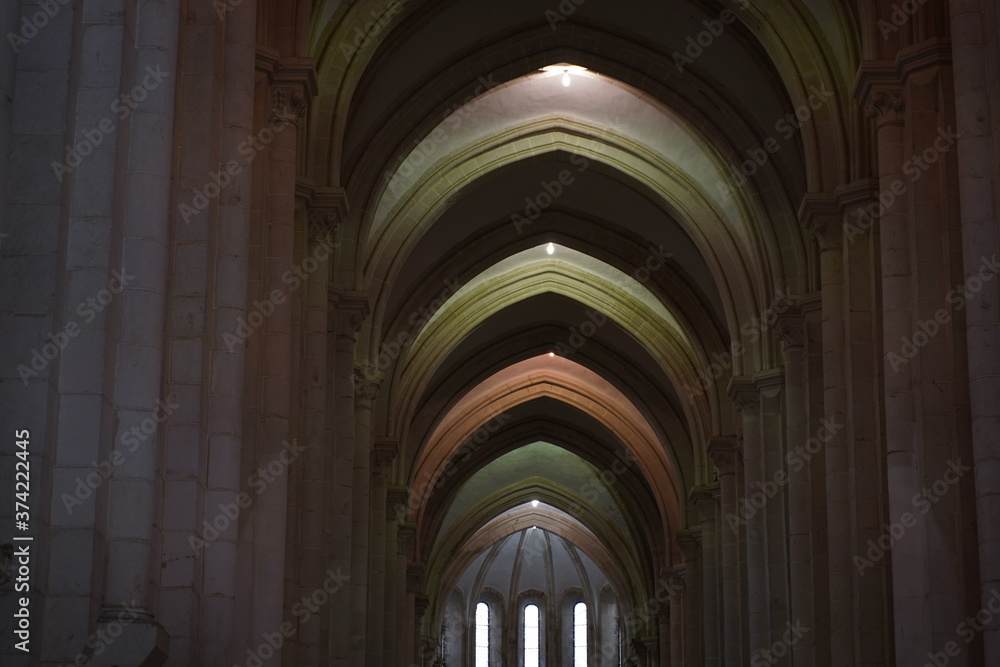 Abbey in Alcobaca,  Monastery in Portugal.. UNESCO World Heritage Site.